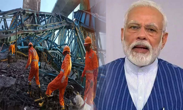 மராட்டியம்: கிரேன் விபத்தில் உயிரிழந்தவர்களின் குடும்பத்திற்கு தலா ரூ.2 லட்சம் நிதி வழங்கப்படும்-பிரதமர் மோடி