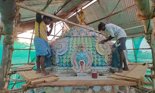 திருவந்திபுரம் தேவநாதசாமி கோவிலில் திருப்பணி தொடக்கம்