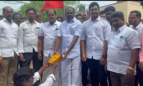 ரூ.14 லட்சத்தில் ரேஷன் கடை கட்ட பூமிபூஜை