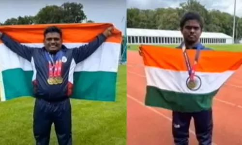 ஜெர்மன் மாற்றுத்திறனாளிகளுக்கான தடகள போட்டி - பதக்கங்களை குவித்த தமிழக வீரர்கள்