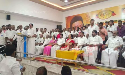 தி.மு.க. கூட்டணி 40 தொகுதிகளிலும் அமோக வெற்றி பெறுவது உறுதி-அமைச்சர் சாத்தூர் ராமச்சந்திரன் பேச்சு