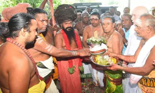 அம்பை சிவன் கோவிலில் தருமபுரம் ஆதீனம் சிறப்பு பிரார்த்தனை