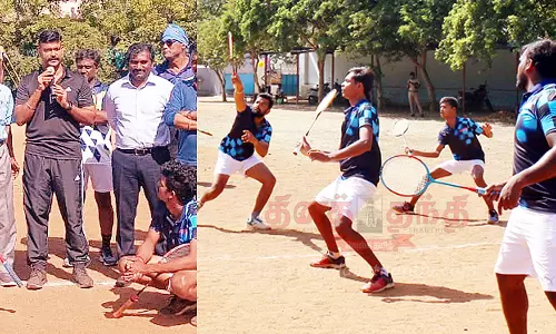 மாநில அளவிலான பூப்பந்து போட்டி