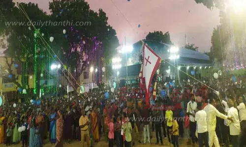 பரிசுத்த புதுமை பரலோக அன்னை ஆலய திருவிழா கொடியேற்றம்