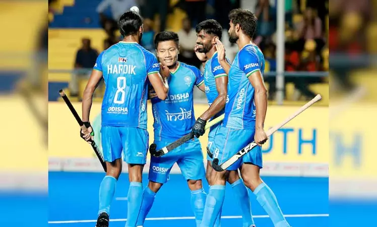 ஆசிய ஆக்கி: அரையிறுதிக்கு முன்னேறியது இந்தியா