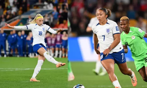 பெண்கள் உலகக்கோப்பை கால்பந்து: பெனால்டி ஷூட்-அவுட்டில் நைஜீரியாவை வீழ்த்தி காலிறுதிக்கு முன்னேறியது இங்கிலாந்து...!