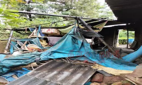 வீட்டை சேதப்படுத்திய காட்டு யானை