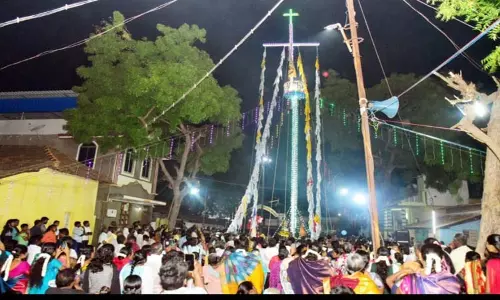 நாசரேத் பிரகாசபுரம்பரிசுத்த பரலோக மாதாஆலய திருவிழா கொடியேற்றம் நாசரேத் பிரகாசபுரம்பரிசுத்த பரலோக மாதாஆலய திருவிழா கொடியேற்றம்