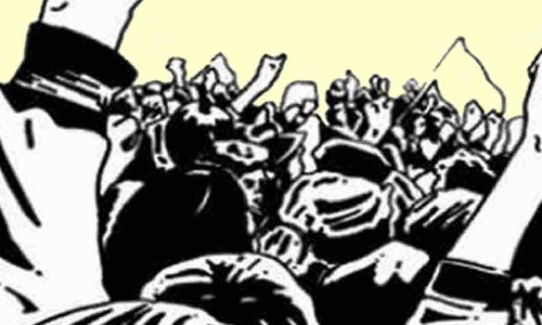 பணி நிரந்தரம் செய்யக்கோரி ஆர்ப்பாட்டம் பணி நிரந்தரம் செய்யக்கோரி ஆர்ப்பாட்டம்