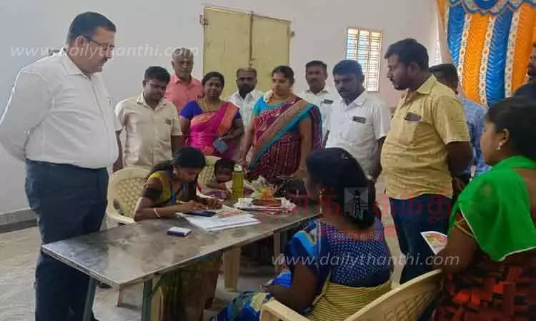 நகர பஞ்சாயத்து பகுதியில் கலெக்டர் ஆய்வு