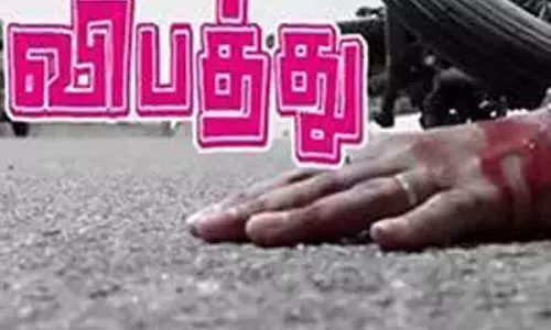 மோட்டார்சைக்கிள் மோதி வடமாநில பக்தர் பலி