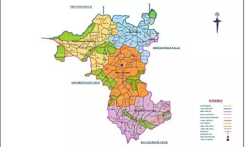 வாணாபுரம் தாலுகா வரைபடம் வெளியீடு