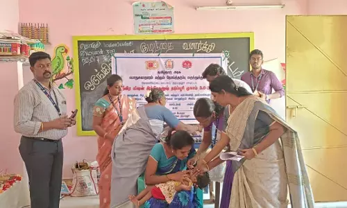 குழந்தைகளுக்கான தடுப்பூசி முகாம்