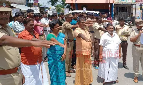 திமிரியில் போதை தடுப்பு விழிப்புணர்வு ஊர்வலம் திமிரியில் போதை தடுப்பு விழிப்புணர்வு ஊர்வலம்