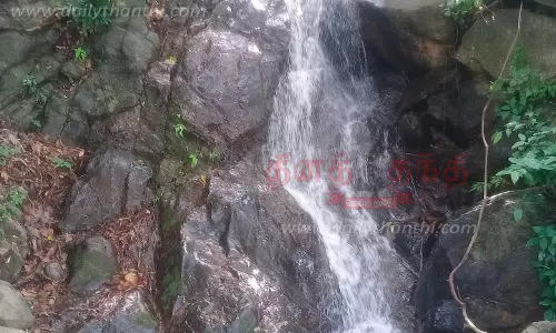 மலைப்பாதையில் தோன்றிய திடீர் நீர்வீழ்ச்சிகள்