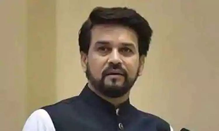 ஆசிய ஆக்கி இறுதிப்போட்டி : மத்திய மந்திரி அனுராக் தாகூர் பங்கேற்பு