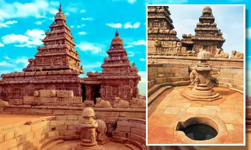 மாமல்லபுரம் கடற்கரை கோவில் அகழி கிணற்றில் நீர் மட்டம் உயர்வு