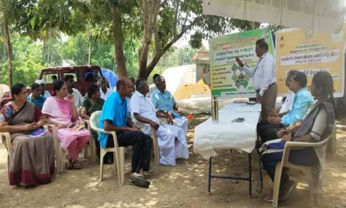 கிணத்துக்கடவு அருகே பாரம்பரிய வேளாண் சாகுபடி முறைகள் குறித்து விவசாயிகளுக்கு பயிற்சி