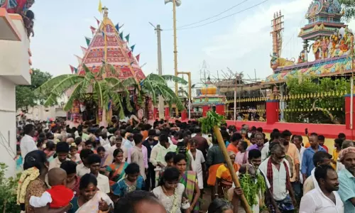 திருக்கோவிலூர் அருகேரேணுகாம்பிகை அம்மன் கோவில் தேரோட்டம்திரளான பக்தர்கள் சாமி தரிசனம்