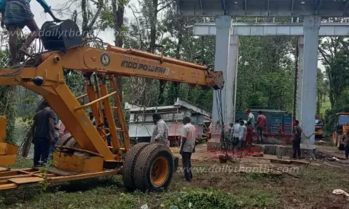 புதிய வால்வு அமைக்கும் பணி நிறைவு