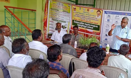 அரியபெருமானூரில்விவசாயிகளுக்கு நீடித்த நவீன கரும்பு சாகுபடி தொழில்நுட்ப பயிற்சி