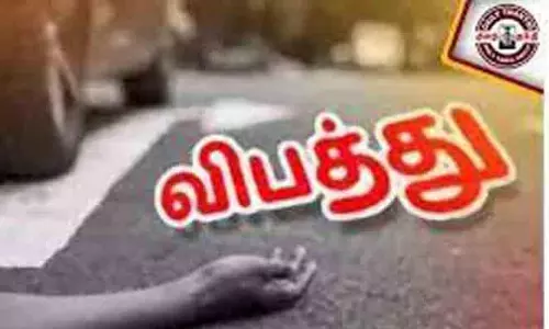 சரக்கு வாகனம் மோதி வாலிபர் பலி