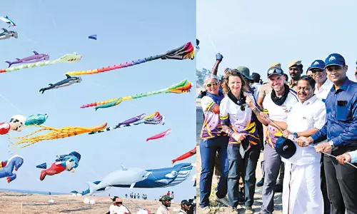 சர்வதேச பட்டம் திருவிழா நிறைவு அமைச்சர் ராமச்சந்திரன் பங்கேற்பு