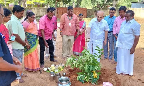 ரூ.57 லட்சத்தில் கூடுதல் கட்டிடம் கட்ட பூமிபூஜை