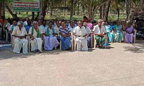 விவசாயிகள் தொடர் காத்திருப்பு போராட்டம்