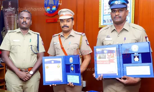 சிறப்பாக பணியாற்றிய போலீஸ் சப்-இன்ஸ்பெக்டருக்கு பாராட்டு