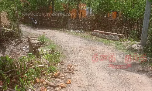 சேதமடைந்த தரைப்பாலத்தை சீரமைக்க நடவடிக்கை