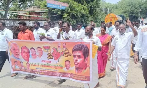 திருக்கோவிலூர், அரகண்டநல்லூரில்அமுத பூங்காவுக்கு புனித மண் எடுக்கும் நிகழ்ச்சிபா.ஜ.க. சார்பில் நடந்தது