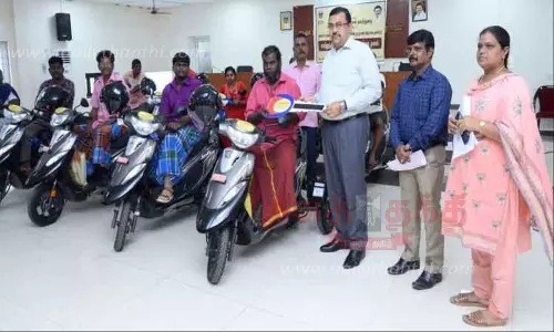 மாற்றுத்திறனாளிகளுக்கு ரூ.20¾ லட்சத்தில் நலத்திட்ட உதவிகள்-கலெக்டர் துரை ரவிச்சந்திரன் வழங்கினார்