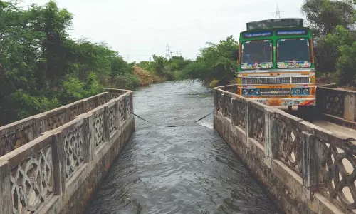பழமையான 2 அடுக்கு பாலம் சேதமாகும் அவலம்