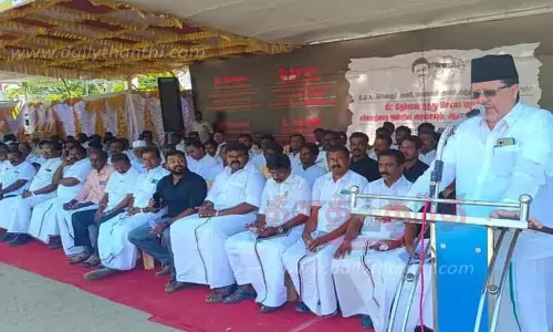 தென்காசியில் தி.மு.க.வினர் உண்ணாவிரதம்