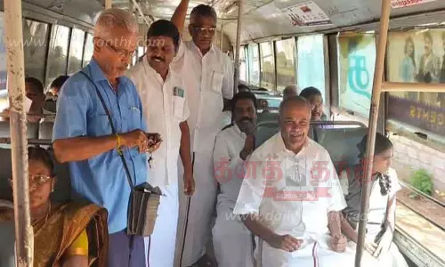 வள்ளியூர்-கேசவநேரி இடையே புதிய பஸ் சேவை; சபாநாயகர் தொடங்கி வைத்தார்