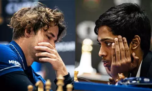 செஸ் உலகக்கோப்பை இறுதிப்போட்டி: கார்ல்சென் - பிரக்ஞானந்தா மோதிய முதல் சுற்று டிரா