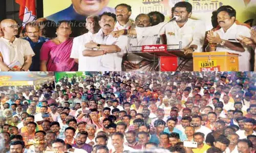 நாடாளுமன்ற தேர்தலில் 40 தொகுதிகளிலும் பிரதமர் மோடிக்கு வெற்றியை பரிசாக வழங்க வேண்டும்- அண்ணாமலை பேச்சு