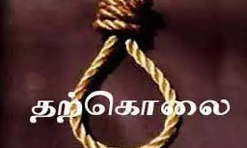 கம்பத்தில் பெயிண்டர் தூக்குப்போட்டு தற்கொலை