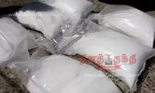 விபத்தில் சிக்கிய மினி லாரியில் ரூ.6 லட்சம் போதைப் பொருள் பறிமுதல்