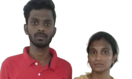 ஆலங்குடி போலீஸ் நிலையத்தில் காதல் ஜோடி தஞ்சம்