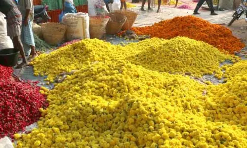 தோவாளை மார்க்கெட்டில் பூக்கள் விலை உயர்வு