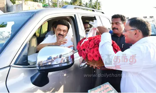 முதல்-அமைச்சர் மு.க.ஸ்டாலினுக்கு வரவேற்பு