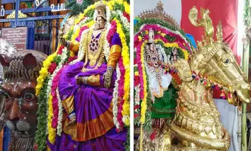 சிம்ம வாகனத்தில் அம்மன்