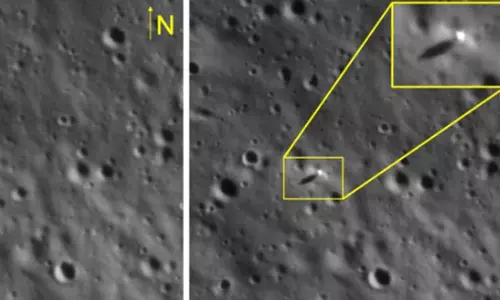 விக்ரம் லேண்டரை புகைப்படம் எடுத்ததா? சந்திரயான்-2 ஆர்பிட்டர்! விக்ரம் லேண்டரை புகைப்படம் எடுத்ததா? சந்திரயான்-2 ஆர்பிட்டர்!