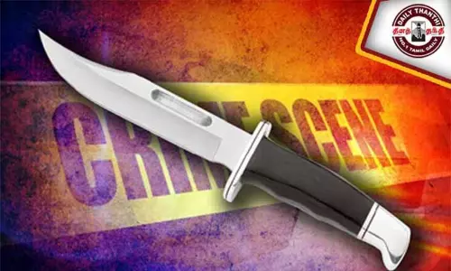 உப்பள்ளியில் கஞ்சா விற்றதை போலீசில் கூறிய வாலிபருக்கு கத்திக்குத்து