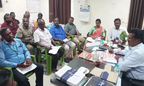 திருச்செந்தூர் கோவில் ஆவணி திருவிழா ஆலோசனை கூட்டம் திருச்செந்தூர் கோவில் ஆவணி திருவிழா ஆலோசனை கூட்டம்
