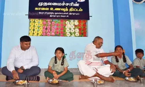 மாவட்டத்தில் 348 தொடக்கப்பள்ளிகளில்17,444 மாணவர்கள் பயன்பெறுவார்கள்; ராதாபுரத்தில் காலை உணவு திட்டத்தை தொடங்கி வைத்து சபாநாயகர் அப்பாவு பேச்சு