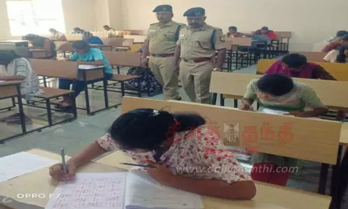 சப்-இன்ஸ்பெக்டர் பணிக்கானதேர்வை 5,871  பேர் எழுதினர்