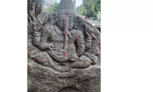 மணம்பூண்டியில்பல்லவர்கால விநாயகர் சிலை கண்டுபிடிப்பு